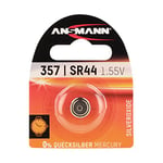 ANSMANN 1516-0011 "Silver Oxide" Button Cell SR 44/357 for Garage Door Opener/Alarm System - Silver