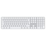 Apple Magic Keyboard with Touch ID and Numeric Keypad: Bluetooth, rechargeable. Works with Mac computers with Apple silicon; Turkish Q-Keyboard, White keys