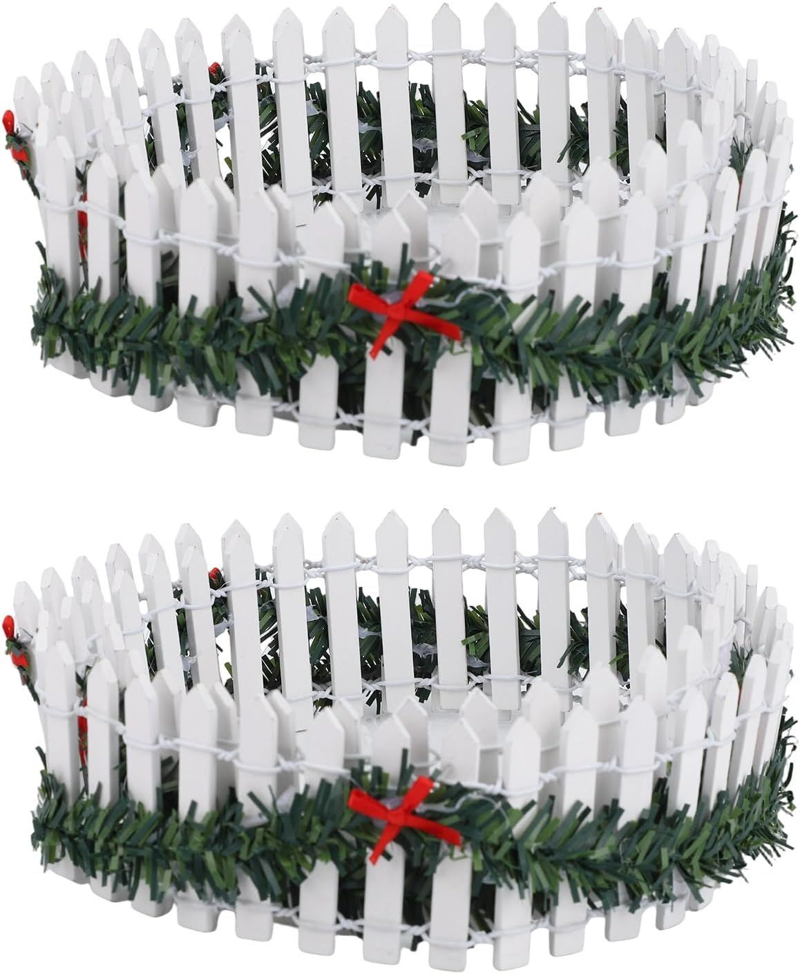 PATIKIL Lot De 2 Clôtures Miniatures De Jardin Féérique De 99