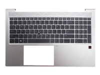 HP - Ersättningstangentbord för bärbar dator - med pekpinne, ClickPad - bakgrundsbelyst - International English - för EliteBook 850 G7