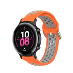 New Watch Straps 22mm For Huawei Watch GT2e/GT/GT2 46MM Fashion Inner Buckle Silicone Strap(White black) (Color : Orange grey)