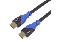 PremiumCord Ultra HDTV z kabel HDMI2.0 50cm, 0,5 m, HDMI Typ A (standard), HDMI Typ A (standard), 18 Gbit/s, Svart, Blå
