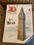 Ravensburger 3D Puzzle Big Ben Sealed 224 Pieces 8-99 Years