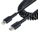 StarTech.com 20in / 50cm USB C to lightening Cable MFi Certified Coiled iPhon...