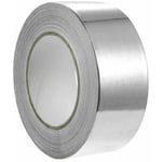 Aluminiumtejp för reparation, vattentät och värmebeständig lim 48mm x 10m (Rulle x 1, Silver)