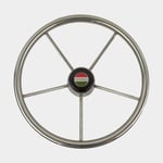 Hydrodrive Båtratt motorbåt 16100-HDS 42, rostfritt stål, Ø420 mm, med nav, passar 3/4″ (19 mm) rattaxel, krom