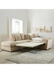 Very Home Kingston L/H Corner Chaise Sofa Bed With Footstool