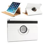 iPad Air 1 - läder fodral/skal vikbart 360 grader Vit