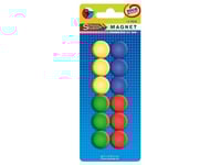 Flipchart Starpak Colorful Magnets 20Mm/12Pcs/(244150)