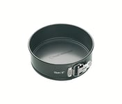 MasterClass 15 cm Springform Cake Tin with Loose Base and PFOA Non Stick, Robust 1 mm Carbon Steel, 6 Inch Small Round Pan, Grey