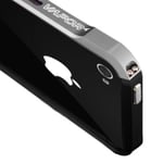 Apple Clean Vapor (svart - Silver) Iphone 4/4s Aluminum Bumper