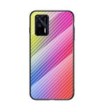 Hülle® Gradient Color Anti-Scratches Glass Case Compatible for Realme GT 5G (4)