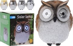 Koopman Led Solcellslampa För Trädgården Uggla 16 Cm