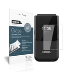 dipos I 2x Screen Protector compatible with Nokia 2720 Flip back Flexible Glass 9H Display Protection