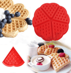 Silicone Nonstick Waffle Maker Heart Round Pancakes Pan Baked Flip Mould