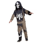 Boland- Déguisement-Costume Zombie Squelette, 10101911, Noir, 10/12 Ans