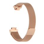 Fitbit Inspire / Inspire HR rostfritt stål armband - Storlek: L / Roséguld