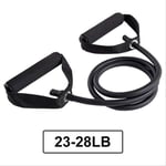 5 Levels Resistance Bands with Handles Yoga Pull Rope Elastic Fitness Exercise Tube Band for Home Workouts Strength Training Black