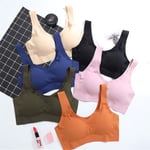 BH Sömlös väst BH:ar Push Up Underkläder Sovtopp med bröst P - stock Skin 2XL