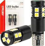 Led-Lampor Canbus T10 W5w 13Smd 3030 Vit 12V 24V Amio-04259