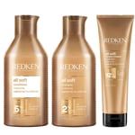 Redken All Soft Trio Set Shampoo 300 ml + Conditioner Heavy Cream Treatment 250