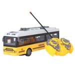Fafeicy bus jouet Bus télécommandé 4 CH Portes d'ouverture réalistes Couche unique Voyage touristique Bus télécommandé