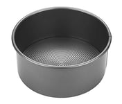 Circulon Momentum Non Stick Round Cake Tin 20cm with Loose Base - Round 8 Inch Cake Tins for Baking, Grey Carbon Steel, Dishwasher Safe Bakeware