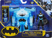 DC Comics Batman Bat-Tech 10 cm deluxe actionfigur med Transforming Tech Armor