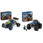 LEGO City Blue Monster Truck Toy for 5 Plus Year Old Boys & Girls & Technic Off-Road Race Buggy, Car Vehicle Toy for Boys and Girls aged 8 Plus Years Old