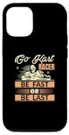 Coque pour iPhone 14 Pro Go Kart Racer be fast or be last – GO Karting Track Driver