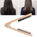 Hair Straightening Comb Double Side Brush HeatResistant AntiStatic Wooden Ha REL