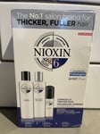Nioxin System 6 Trial  Kit NOTICEABLY THINNING, MEDIUM TO COARSE, NATURAL AND CH