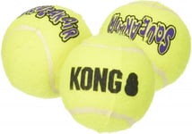 Kong Squeakair Tennisboll 3-Pack X-Small Gul 