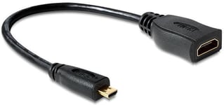 DELOCK HDMI A - Micro D adapter med 23cm kabel