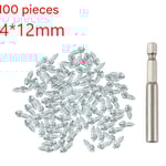 100st Cykel/Motorcykel/Bil Däck Dubbar Halkskydd Skruvar Däck Dubbar 4*12mm med Nyckel 4*12MM