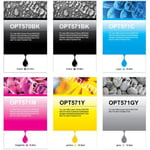 CANON OPT576MP, Optimum Multipack - 6 st XL bläckpatroner BK/PBK/C/M/Y/GY, kompatibel