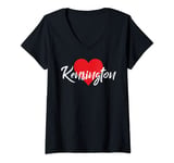 Womens I Love Kensington First Name Tshirt I Heart Named V-Neck T-Shirt
