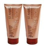 Advanced Gradual Tan & Tone Skin Firming Self Tanning Cream, Light 150 Ml X 2