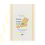 Lexington kökshandduk lemon poppy gul/vit 50x70 cm