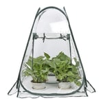 Hydrogarden Mini Serre Pop Up - Petite Tente d'hivernage pour Plantes - Pot de Fleurs - Mini Serre - Protection hivernale pour Plantes (70 x 70 x 80 cm)