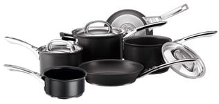 Circulon Infinite Cookware Set Black Hard Anodised Aluminium Pans - Pack of 6