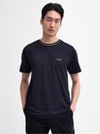 Barbour International Buxton Tipped Tailored T-shirt - Black, Black, Size 3Xl, Men