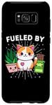 Galaxy S8+ Cat Happiness Fueled By Plants Chocolate CatFunny Kawaii Case