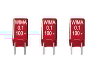 Wima Mks2b051001n00kssd 1 St Mks-Filmkondensator Med Radiell Tråd 10 Μf 50 V/Dc 20 % 5 Mm (L X B X H) 7,2 X 11 X 16 Mm