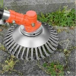 Inmindboom The Indestructible Trimmer Garden Grass Trimmer Head Weed Brush Steel Wire Wheel, 6/8 Inch Steel Wire Brush Cutter Trimmer Head Replacement for Rust Removal Paving Stone Pavement (8inch)