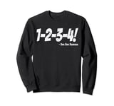 1-2-3-4! Punk Rock Countdown Tempo Funny Sweatshirt