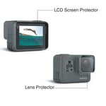 2 in1 LCD Dispaly Screen Protector + Lens Protector for GoPro Hero 7 6 5 Black
