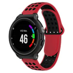 26mm Garmin Forerunner 735XT / 220 / 230 / 235 / 620 / 630 dual-color silicone watch band - Red / Black