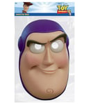 Buzz Lightyear From Toy Story 4 Official Single 2d Card Party Face Mask Dress Up