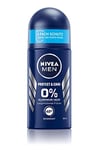 NIVEA MEN Protect & Care Déodorant roll-on (50 ml), déodorant doux sans aluminium (ACH) pour une sensation de peau fraîche et durable, déodorant nourrissant avec protection déodorant de 48 heures
